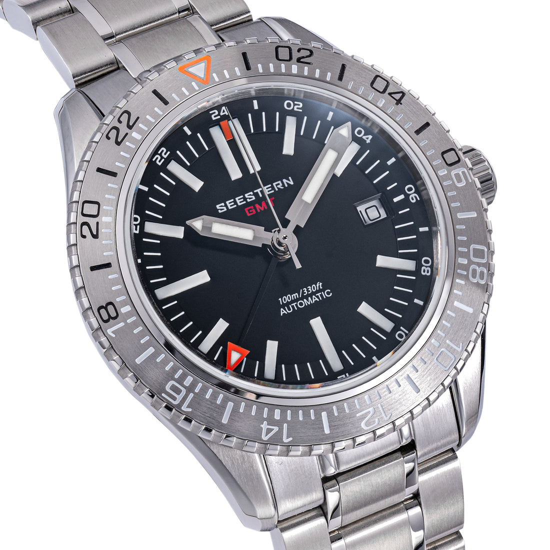 Seestern S474 GMT Black Dial
