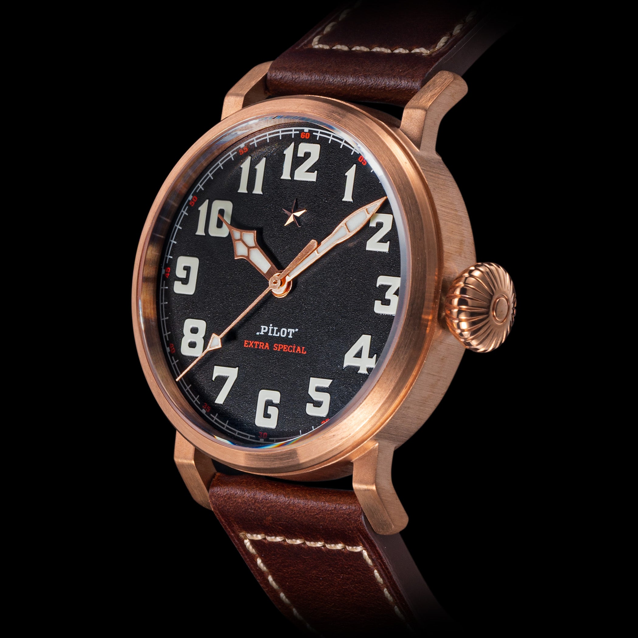 グランドマスターカクタス Glamor Master Genuine SWISS ETA2824 CuSn8 Bronze Watch Limited 200