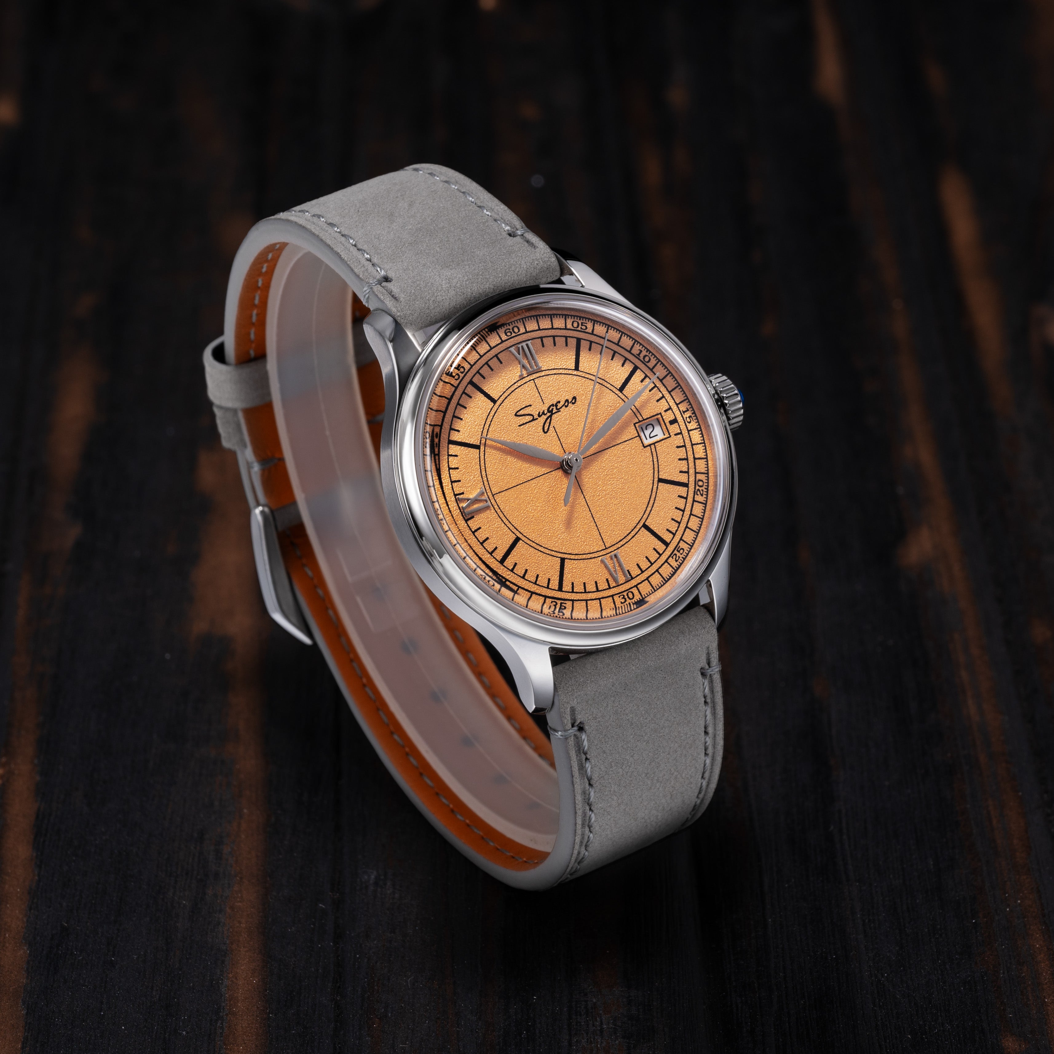 Heritage S455 Salmon Dial Stainless Steel Automatic