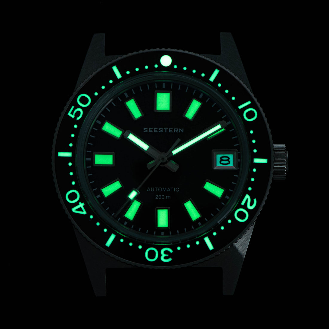 Seestern S404 62MASVLS Silver Dial Automatic Diver