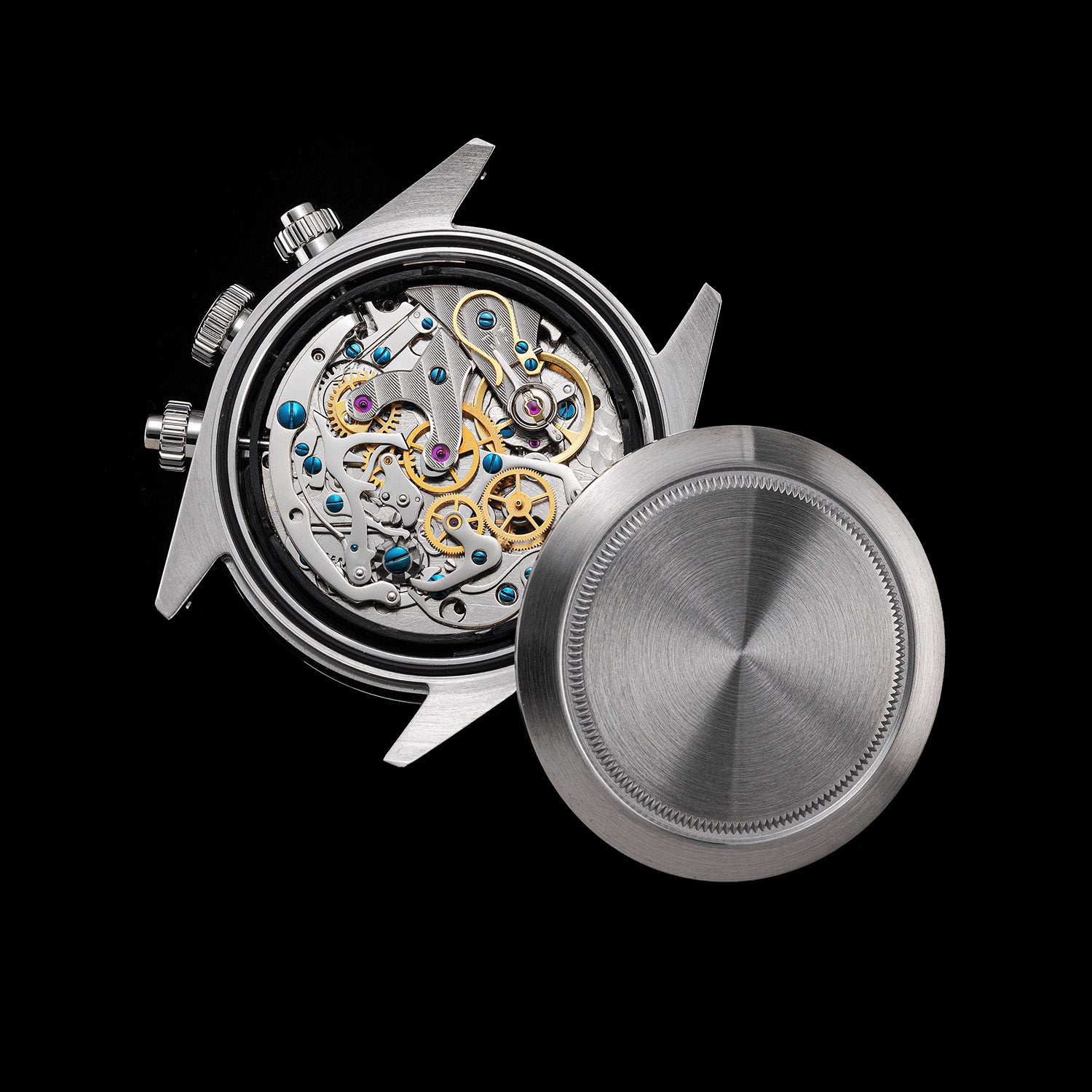 Chrono Heritage S457 Chronograph Power Reserve Light Blue Panda Dial