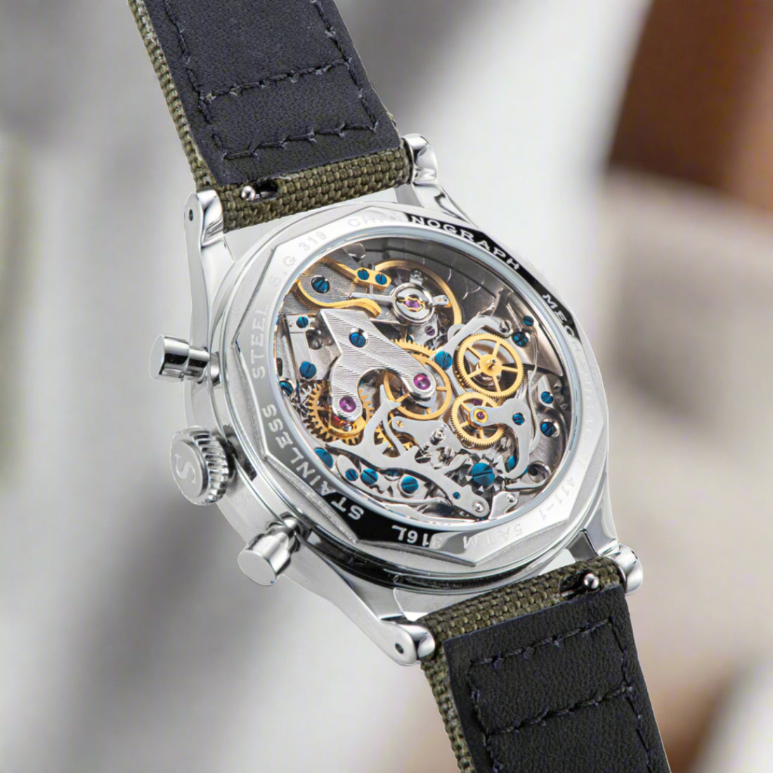 Chrono Heritage S411-1902 S411 绿色表盘天鹅颈调节器（限量版）