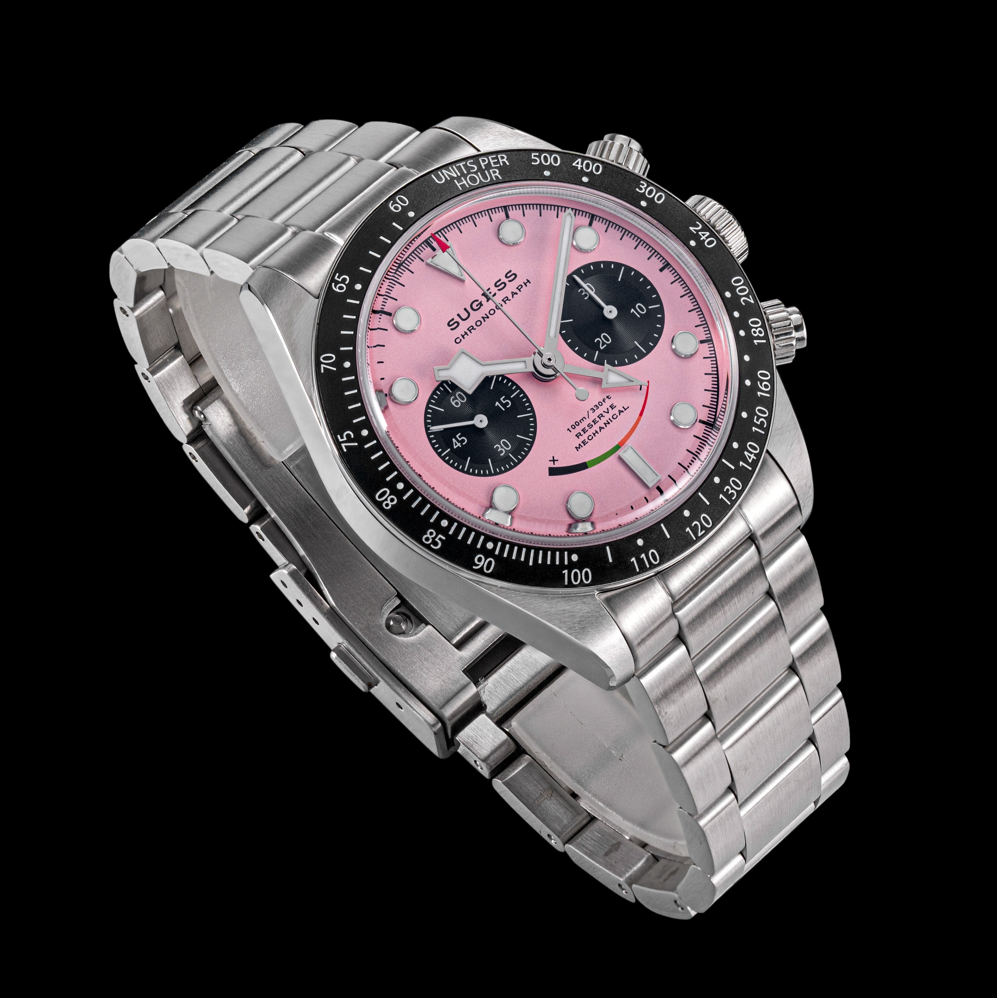 Chrono Heritage S475 Chronograph Power Reserve Smile Pink Panda Dial