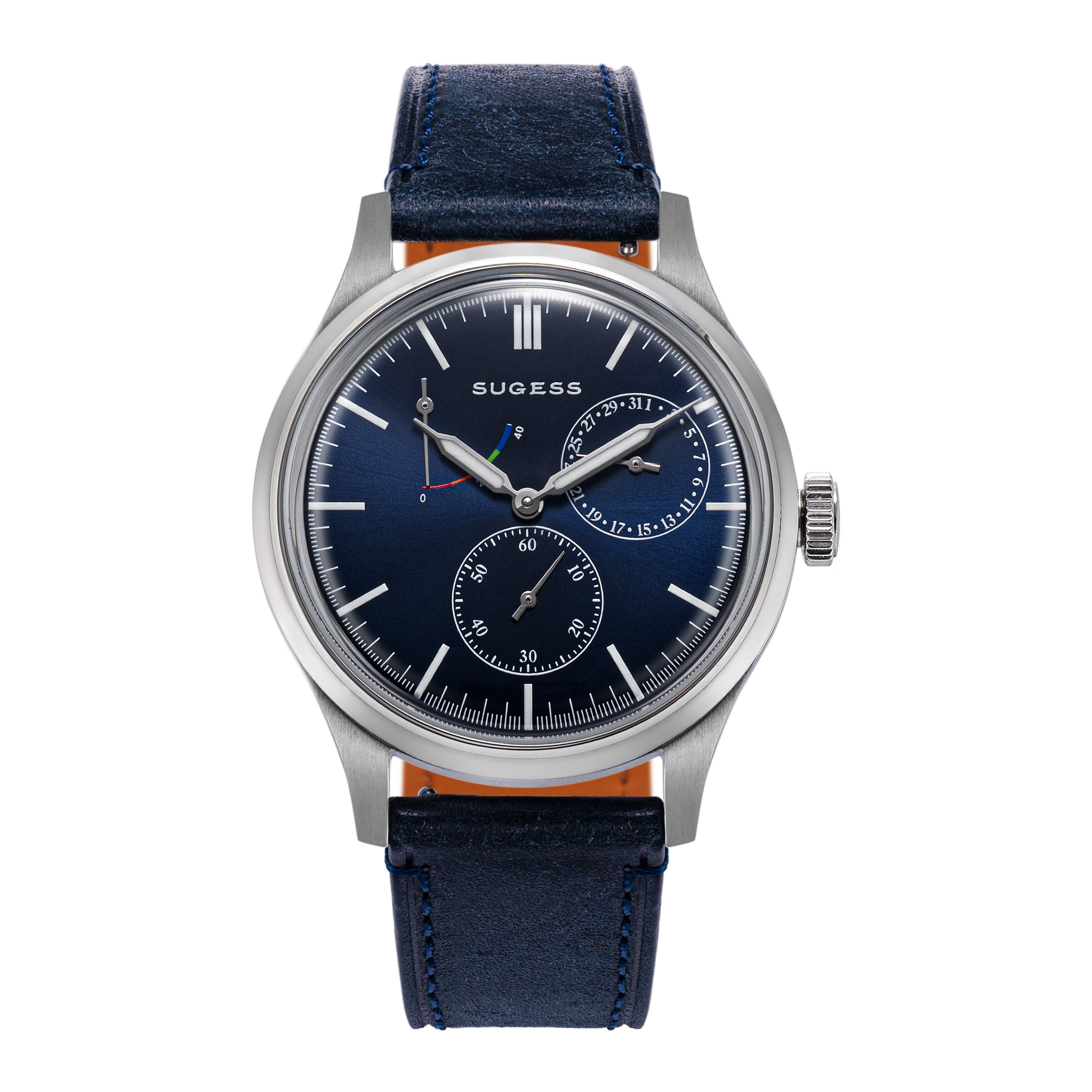 Sugess S458 Deep Blue Dial Stainless-Steel Automatic