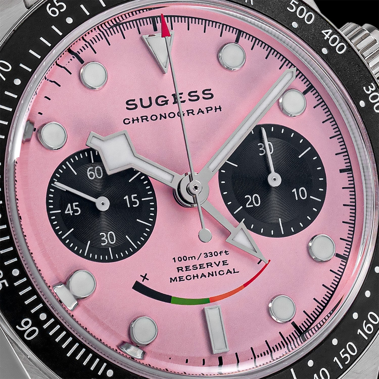 Chrono Heritage S475 Chronograph Power Reserve Smile Pink Panda Dial