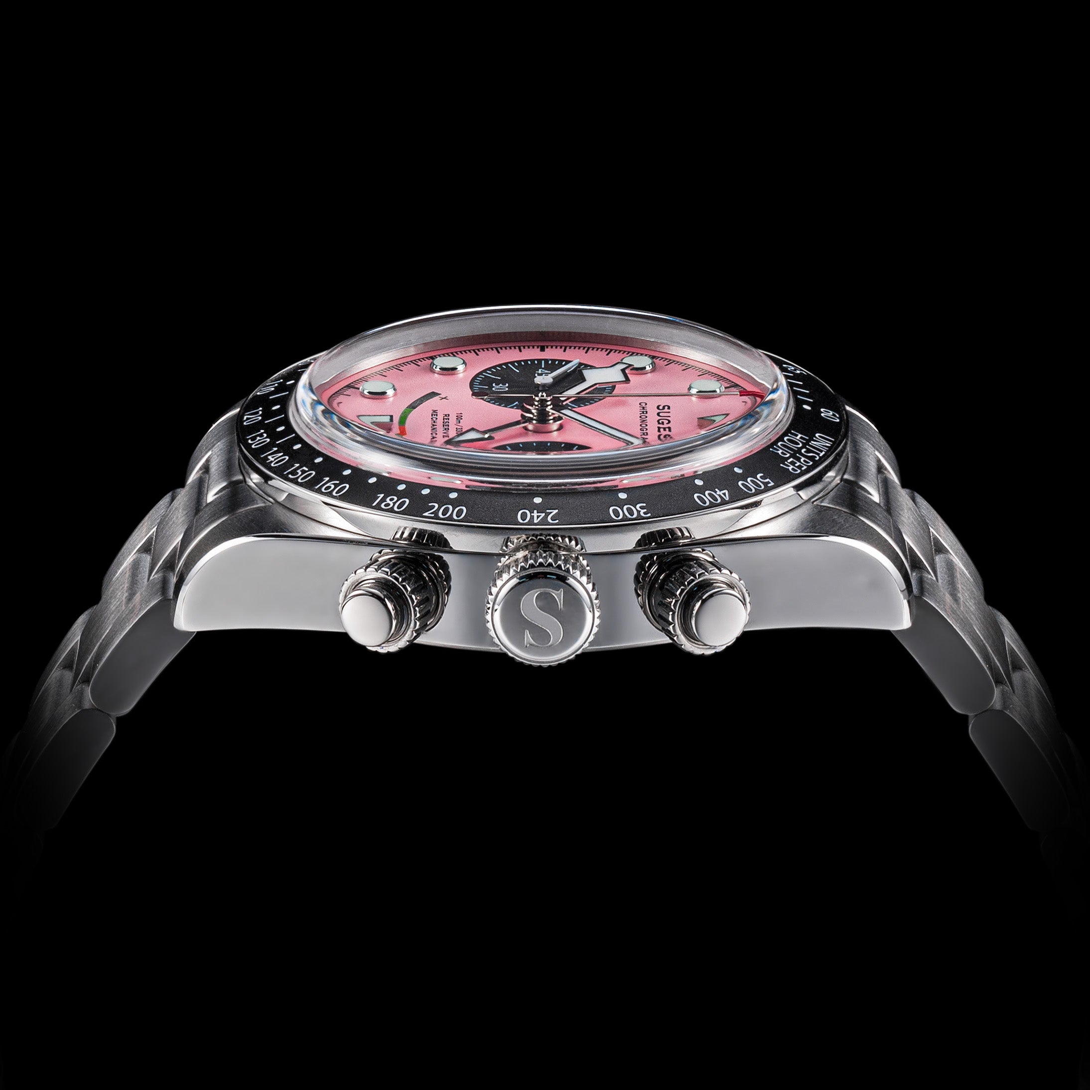 Chrono Heritage S475 Chronograph Power Reserve Smile Pink Panda Dial