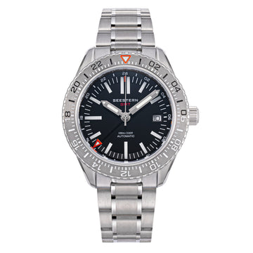 Seestern S474 GMT Black Dial