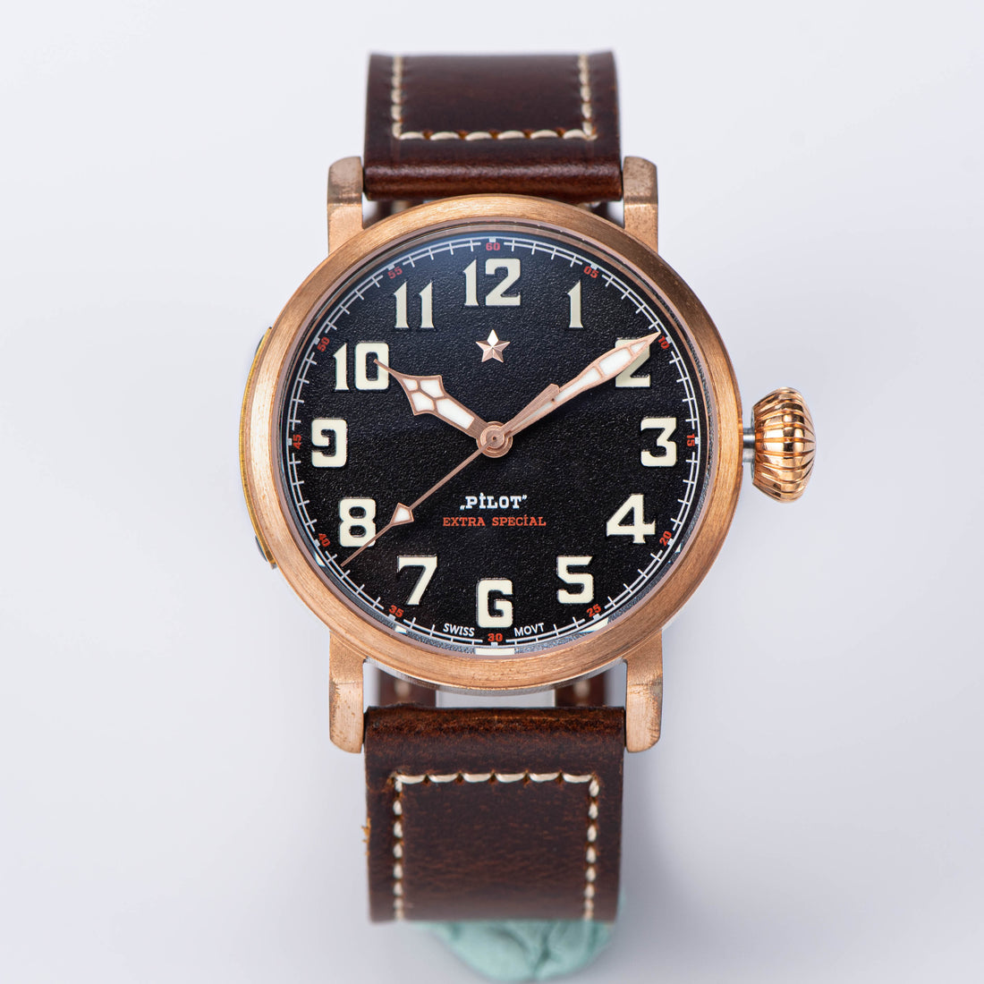 Pilot Master SUPILOT052 Black Dial NH35 Movement CUSN8 BRONZE