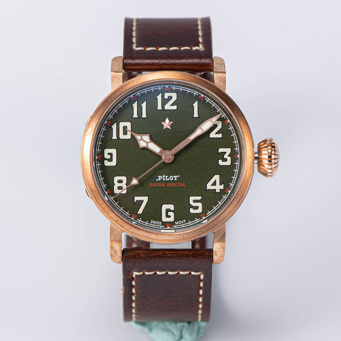 Pilot Master SUPILOT018 Green Dial NH35 Movement CUSN8 BRONZE