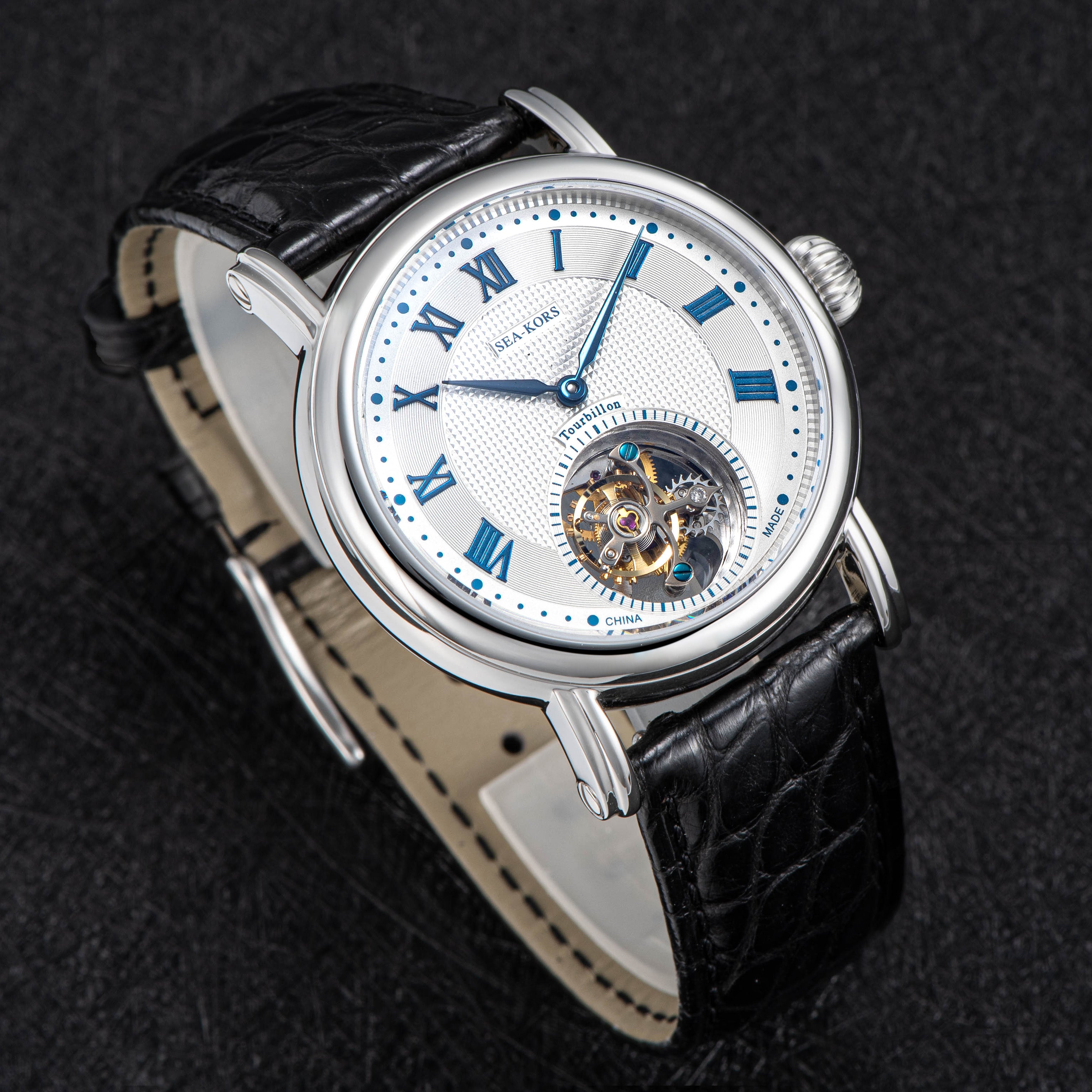 Sugess seakors Seagull ST8000 Tourbillon Movement Watch SE8000SW