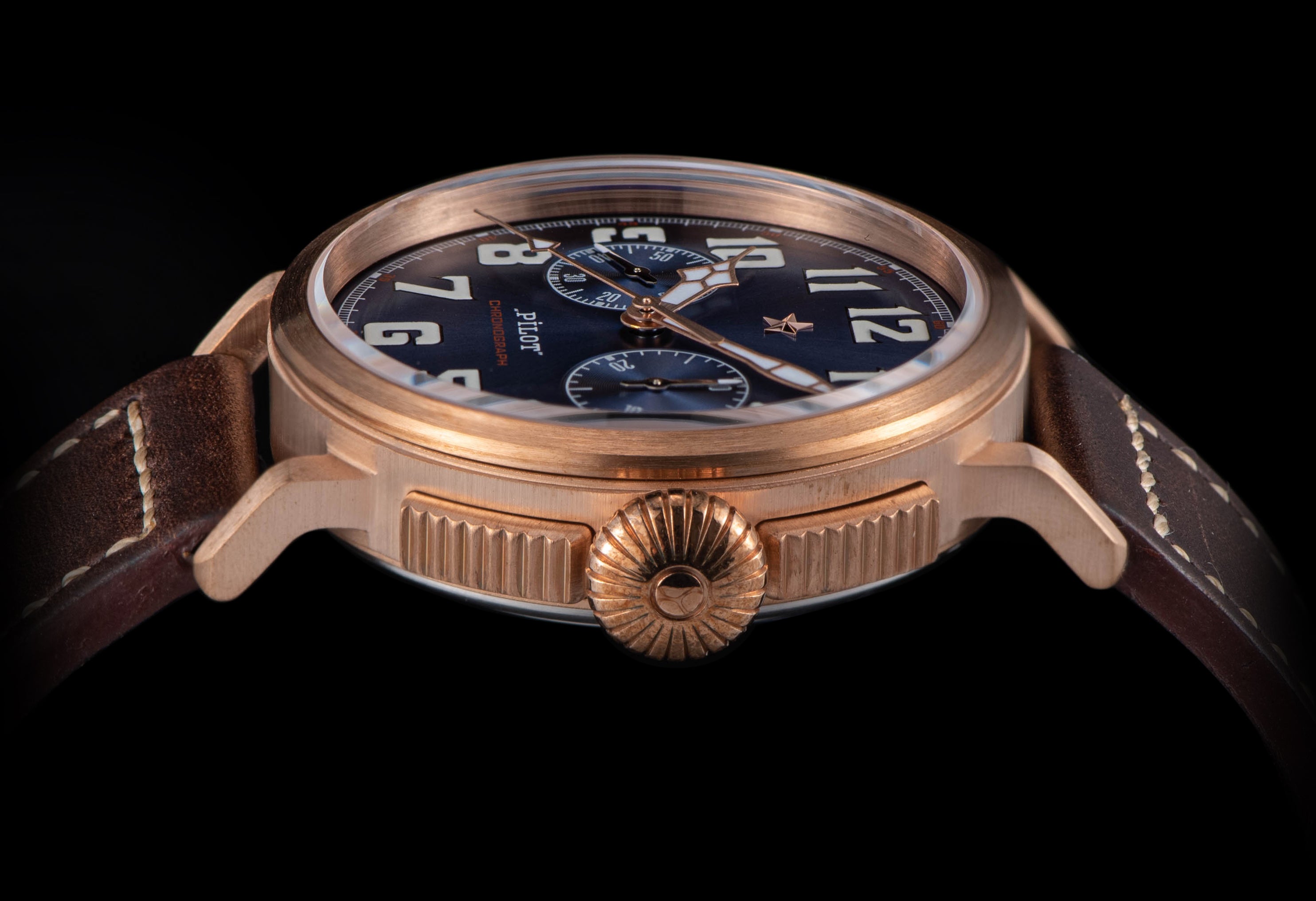 Sugess Pilot Master Genuine Germany CuSn8 Bronze Watch ST1901