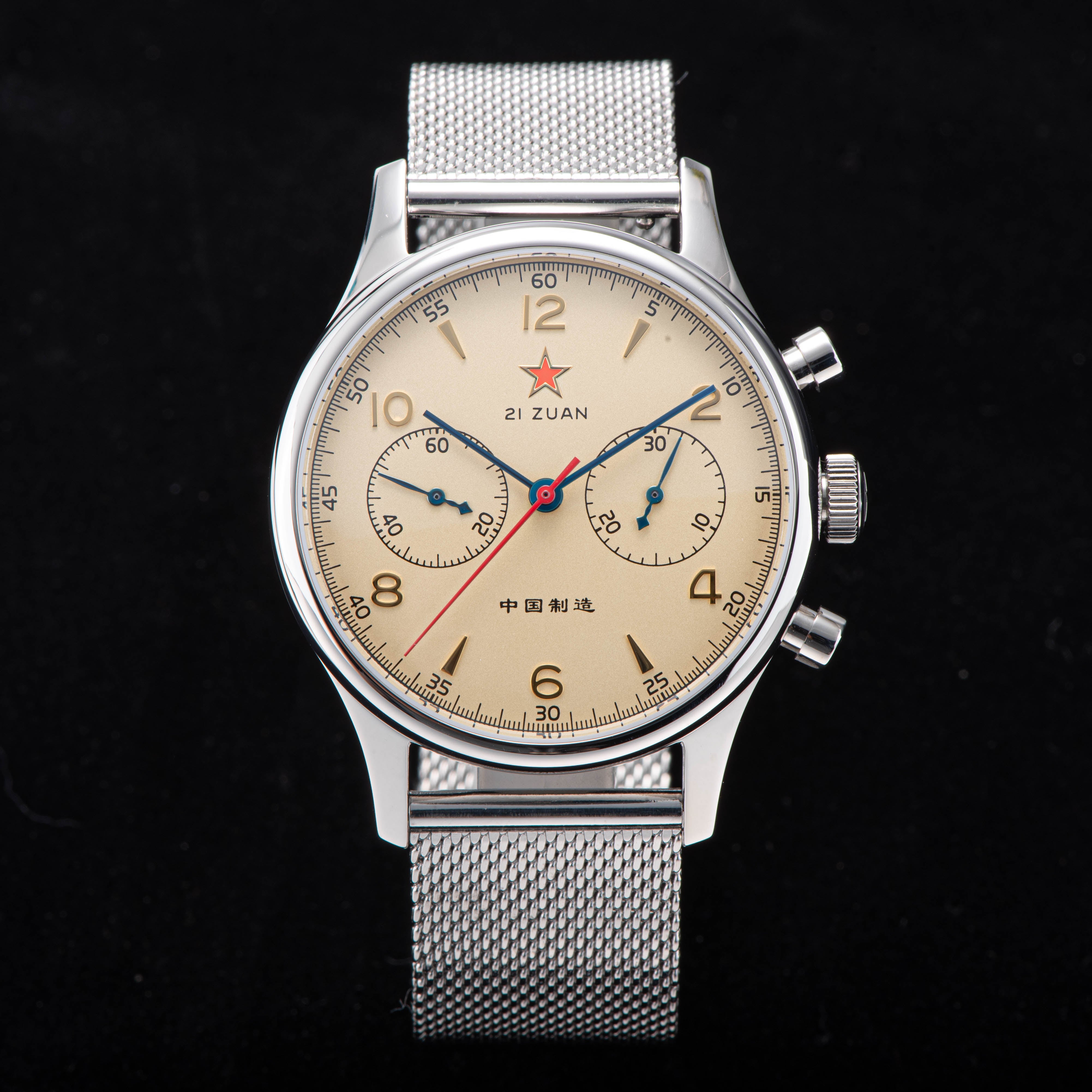 Seagull Movement Chrono Heritage SU1963S40/X 40mm 1963 Swan Neck Regul