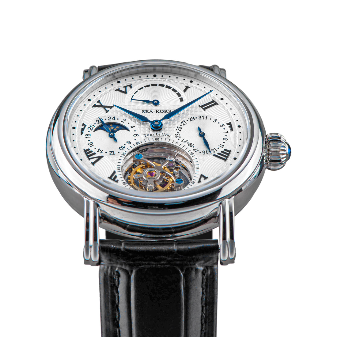Seakors Tourbillon SE8007SW Blue Indices