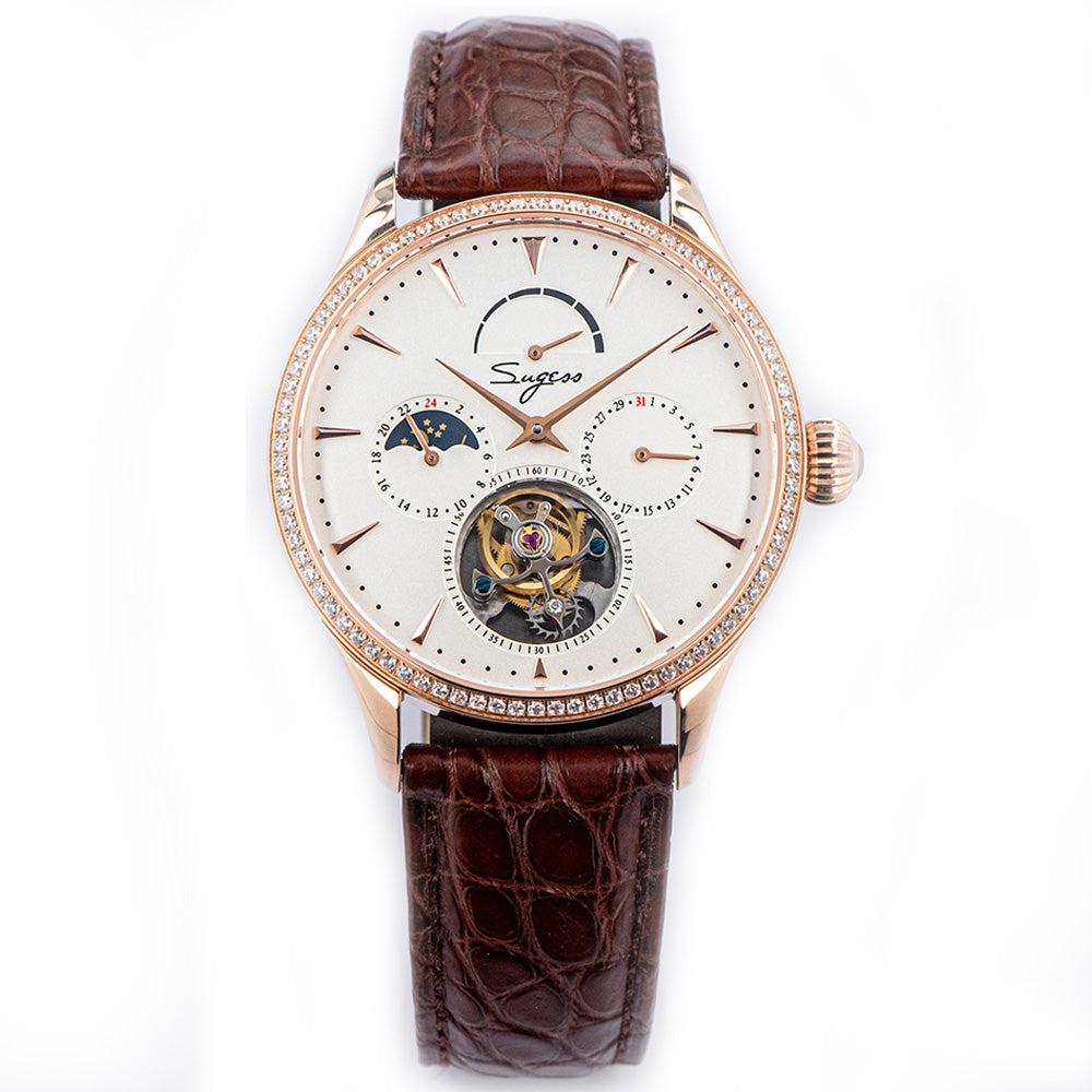 Sugess Tourbillon Master SU8007RWD2 Rose Gold Case