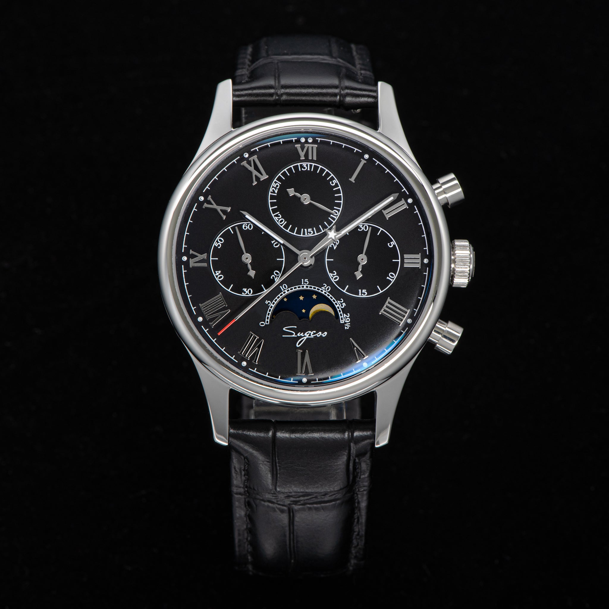 MoonPhase Master 389-2 Black Swan Neck Regulator