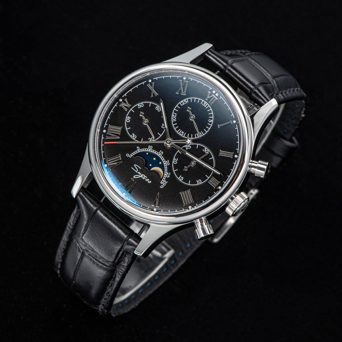 MoonPhase Master 389-2 Black Swan Neck Regulator