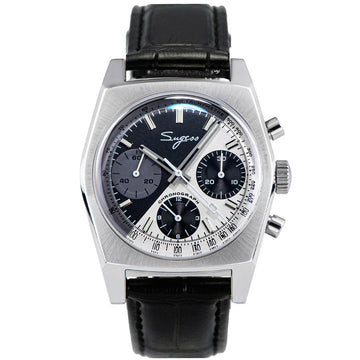 Chrono Heritage S419 Chronograph Zorro Dial Leather Strap