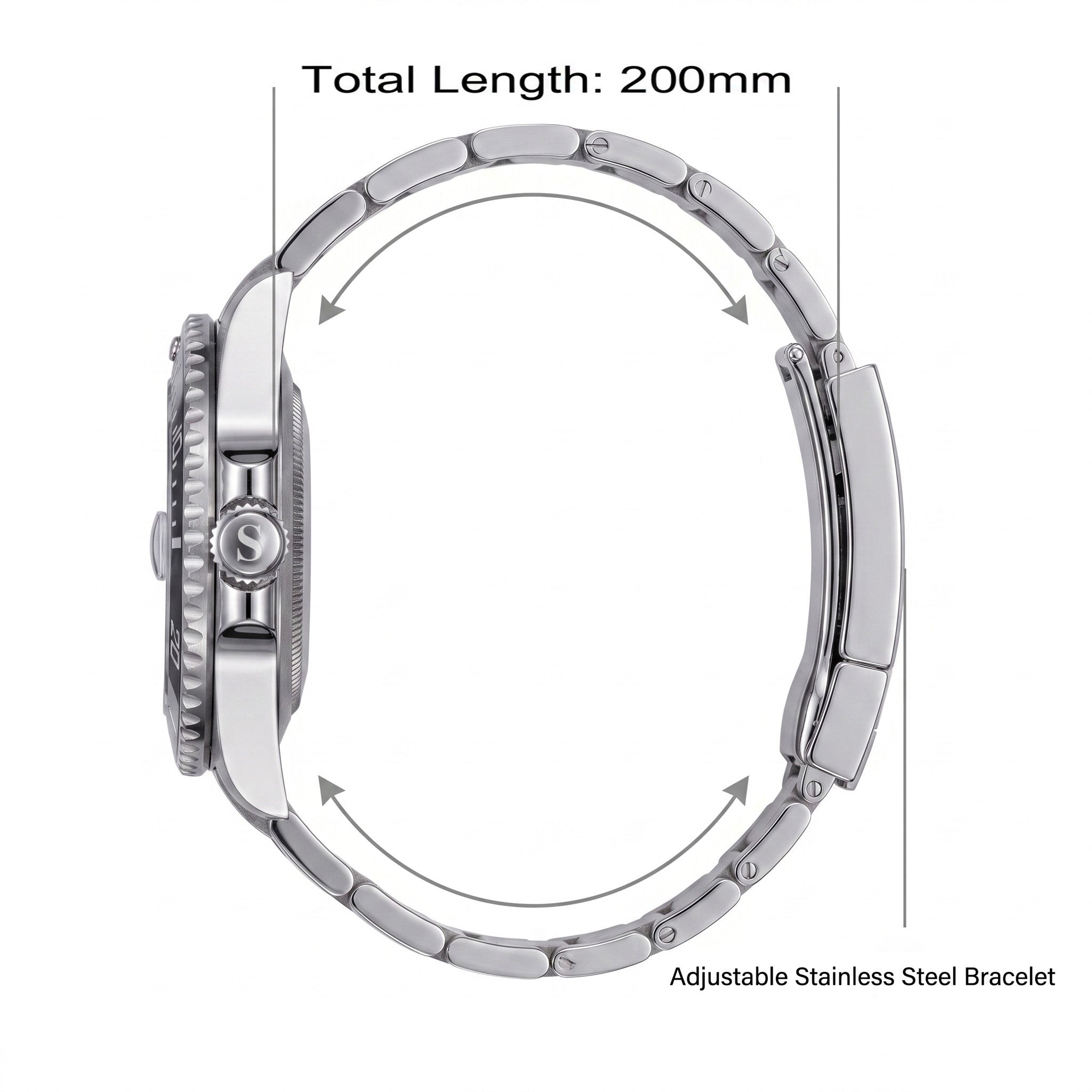 Submariner V10 Stainless Steel Ceramic Bezel Seaman NH35A
