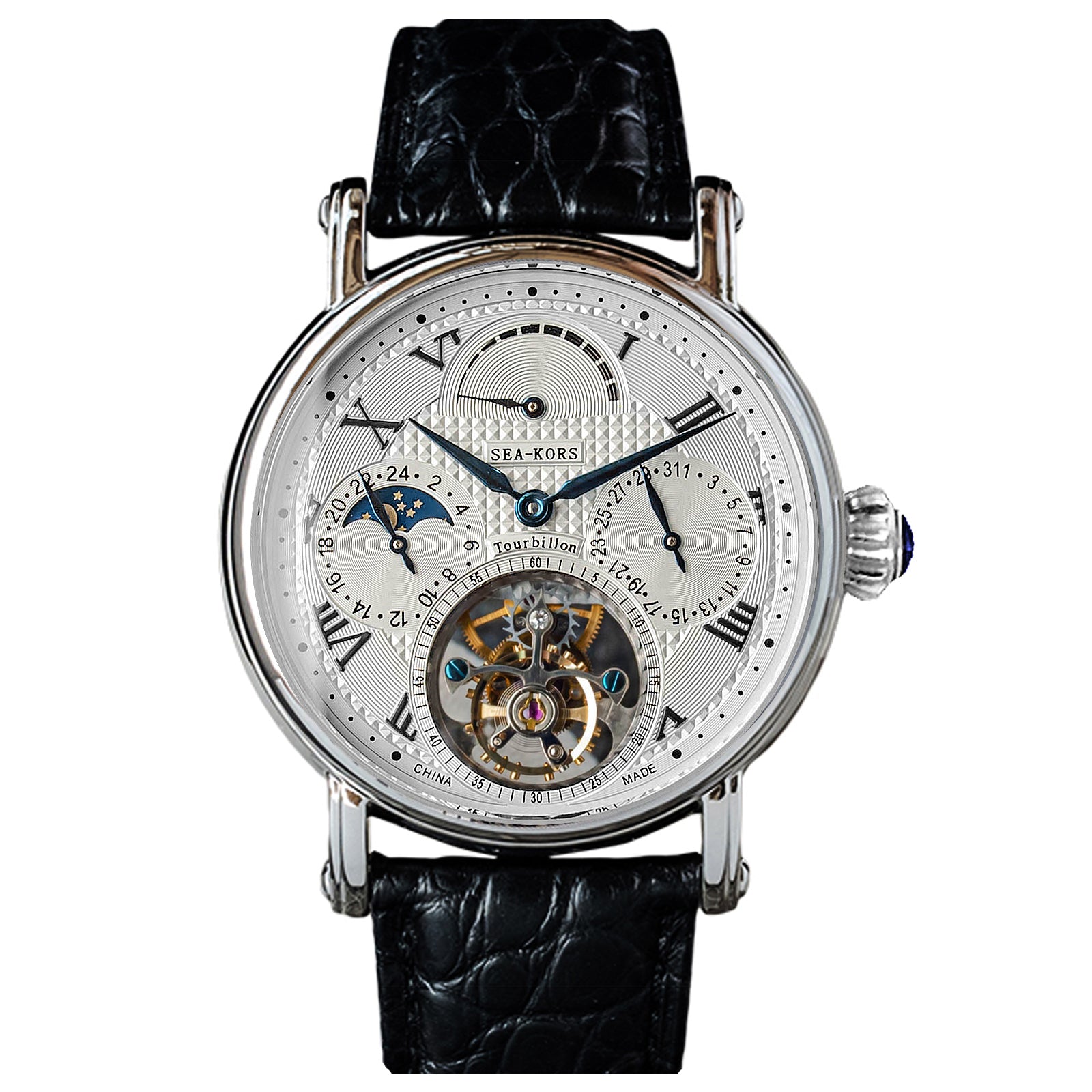 Seakors Tourbillon SE8007SK Black Indices