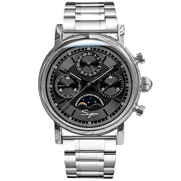 MoonPhase Master S394 (SU1908SZT/X) Stainless-Steel Case Black Dial