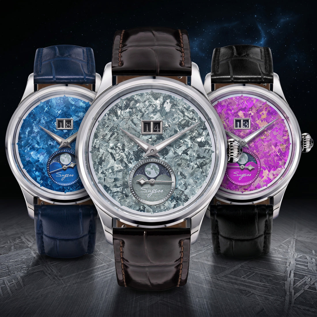 Sugess S401 MoonPhase Master Automatic Green Dial