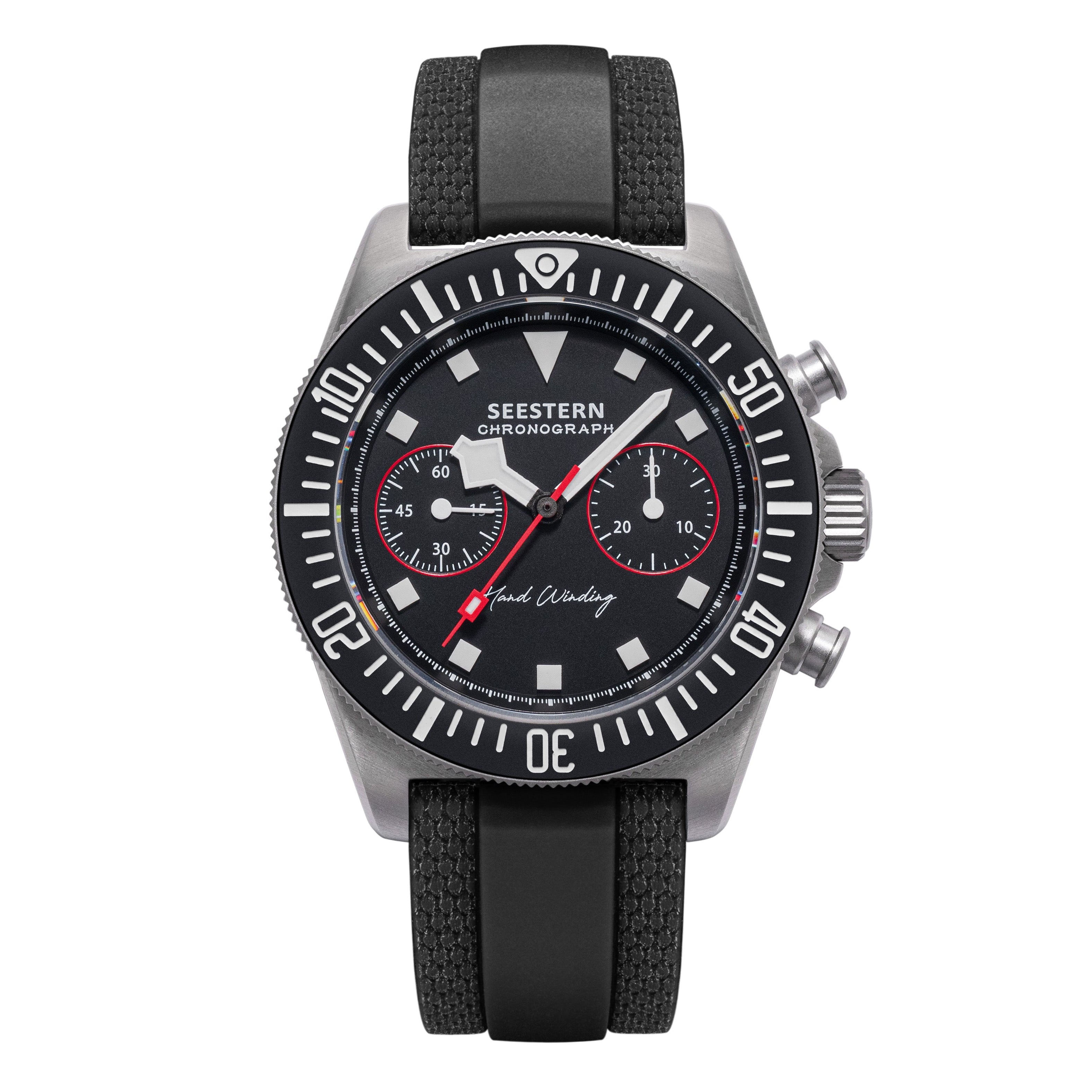 Seestern Chrono S445 445 Chronograph Blue Dial ST19 Movement Blue