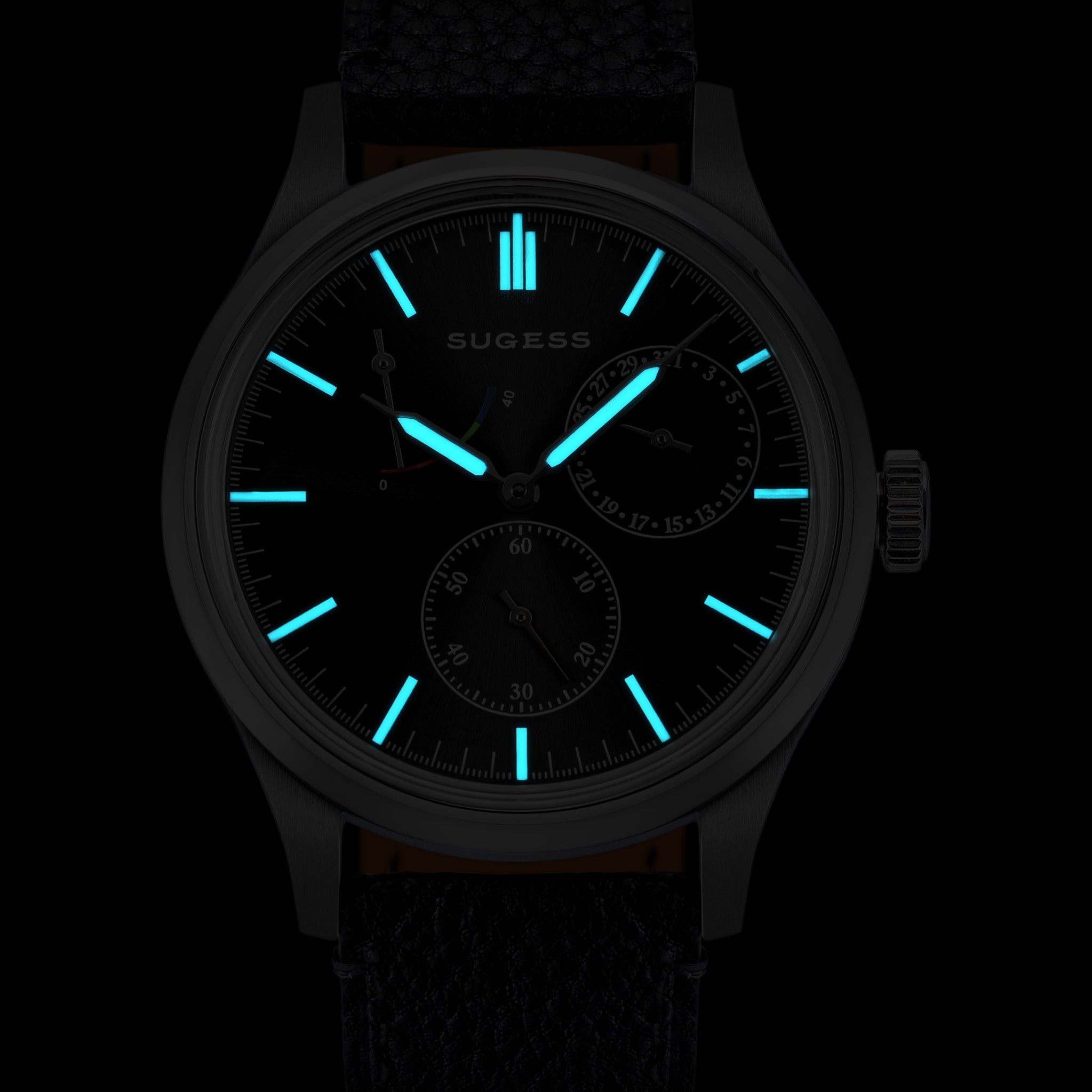 Sugess S458 Deep Grey Dial Stainless-Steel Automatic