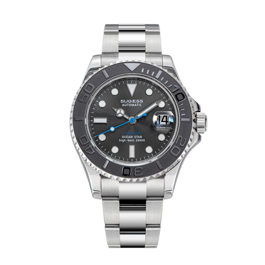 Ocean Star S450 YM Diver Watch ST2130 Ceramic Bezel Grey Dial Limited Edition