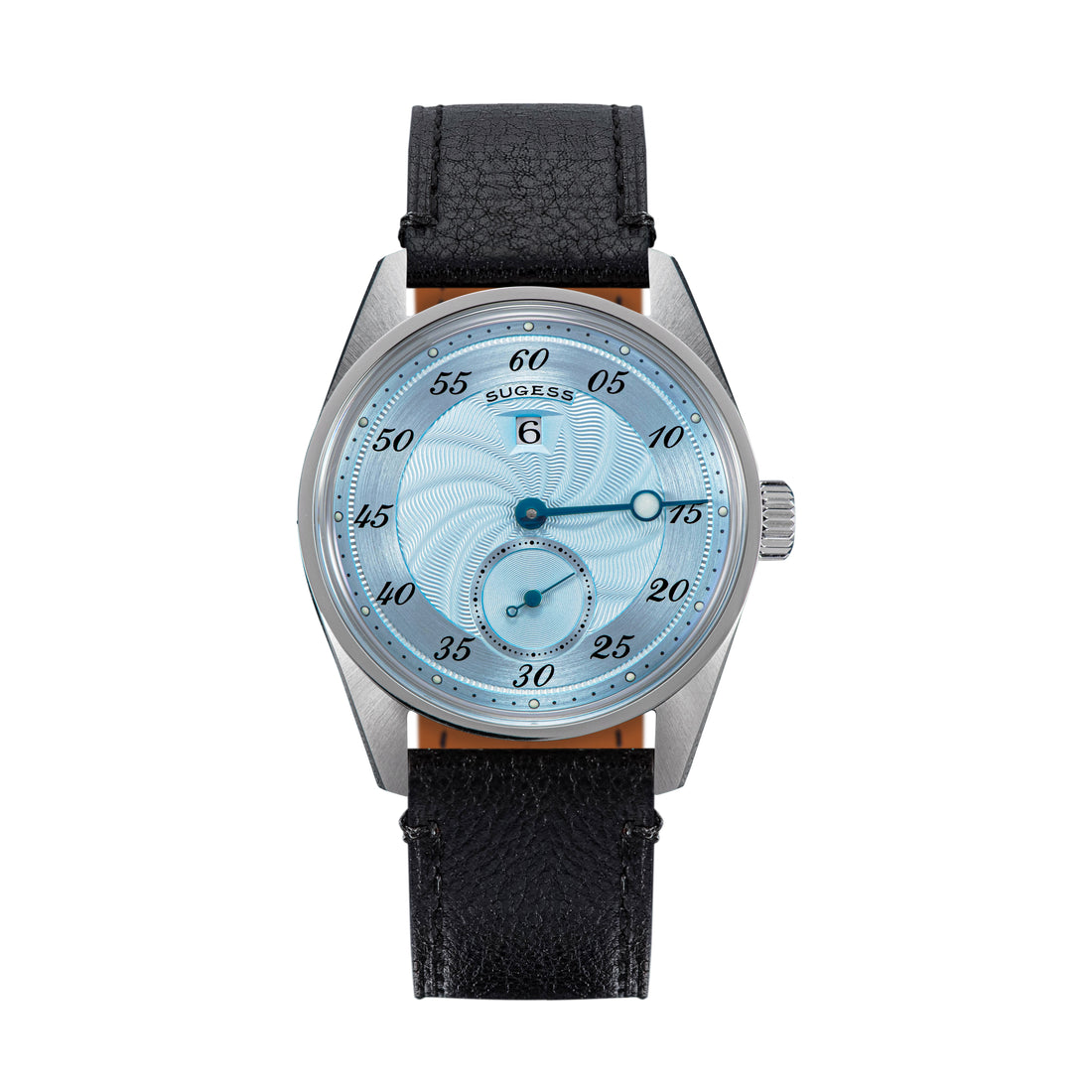 Automatic S451-1 Light Blue Dial Jumping Hour One Pointer Stainless Steel