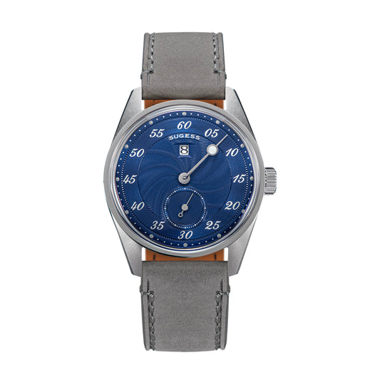 Automatic S451-1 Deep Blue Dial Jumping Hour One Pointer Stainless Steel