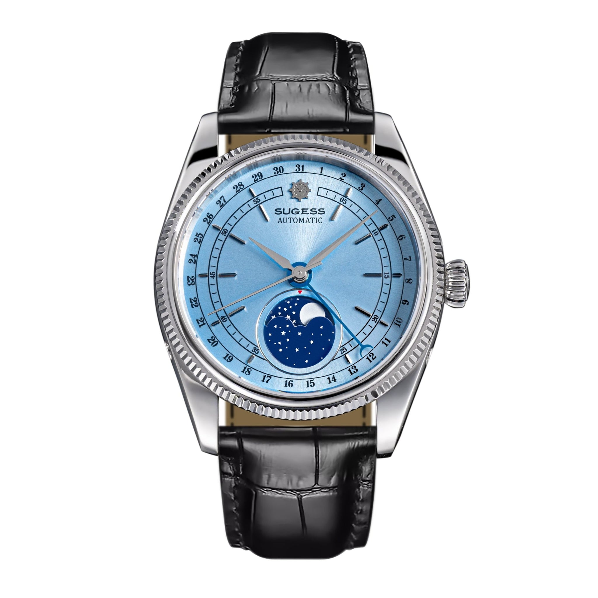 MoonPhase Master S452 Stainless-Steel Light Blue Dial