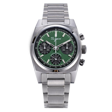 Chrono Heritage S419-2 Chronograph Green Dial Bracelet