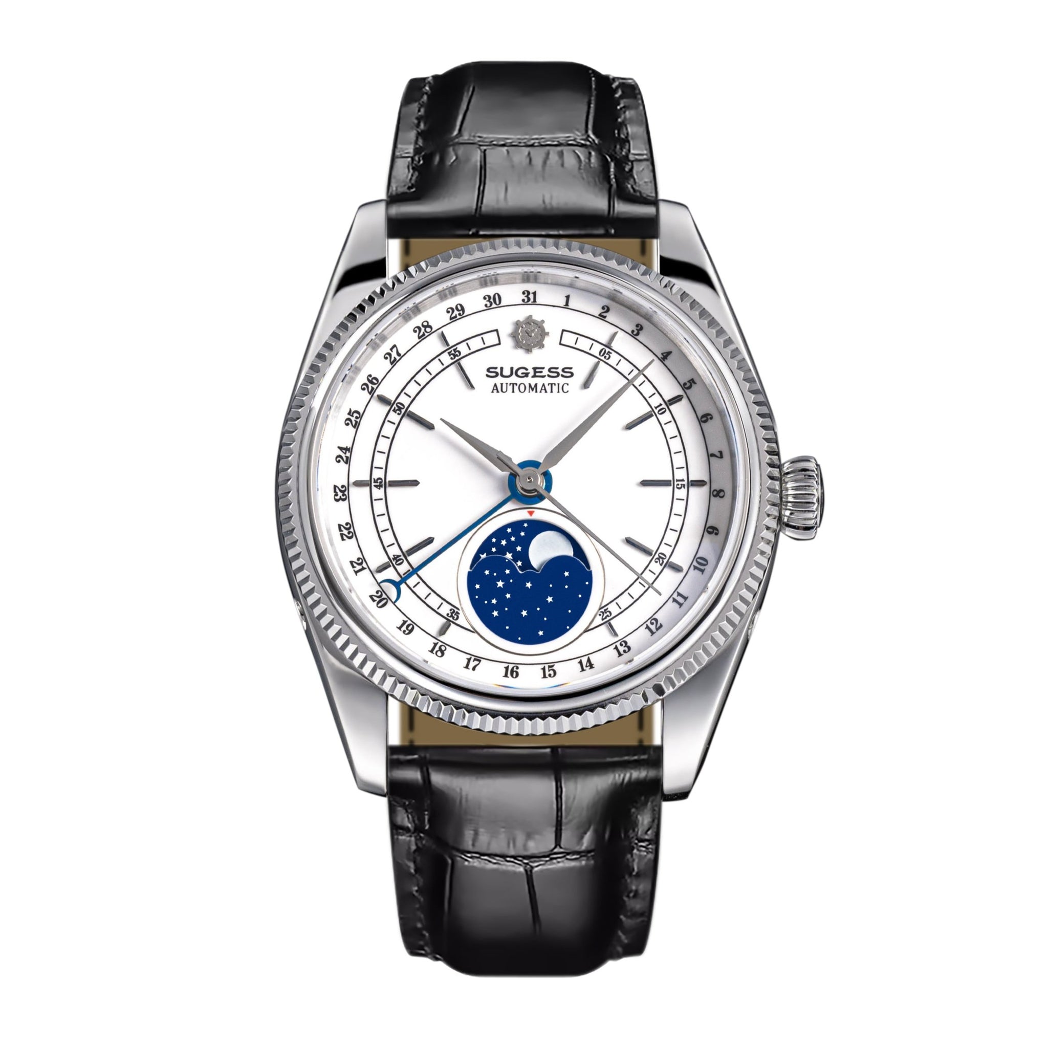 MoonPhase Master S452 Stainless-Steel White Dial