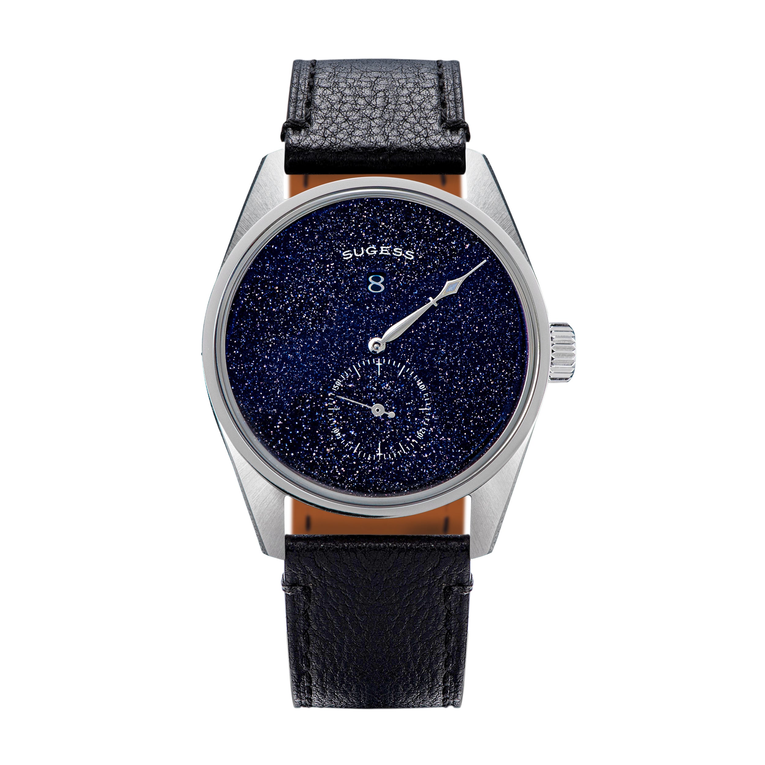 suger様 Automatic S451-2 Blue Sandstone Dial Jumping Hour One Pointer Stainles