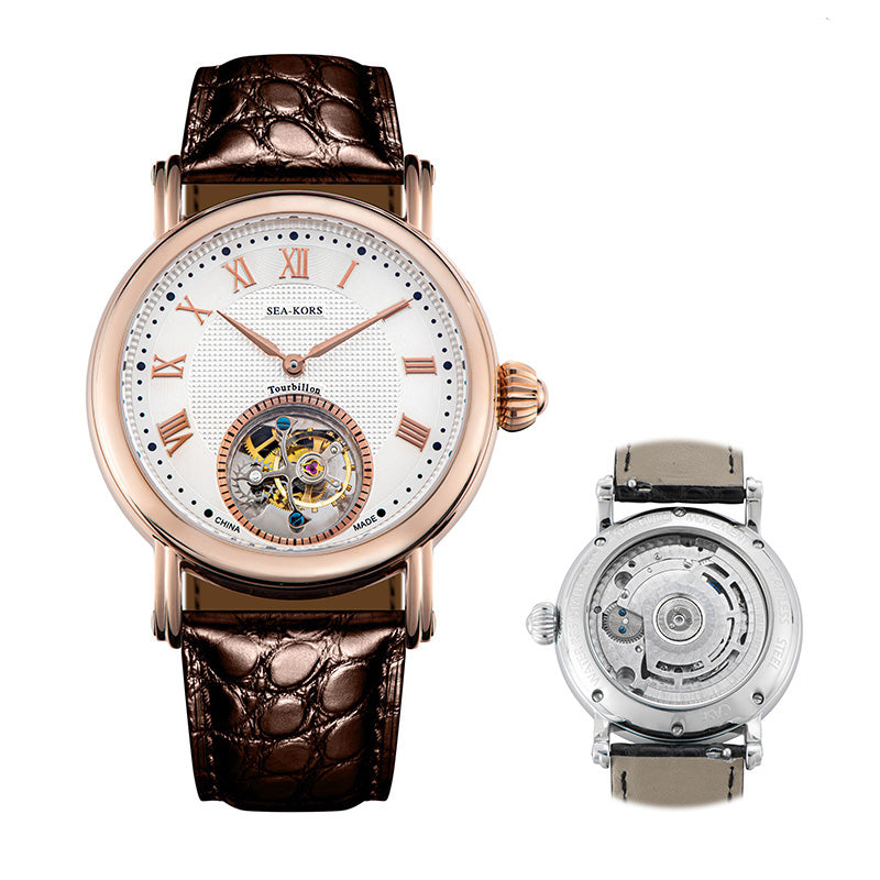 Sugess seakors Seagull ST8002 Automatic Tourbillon Movement Watch