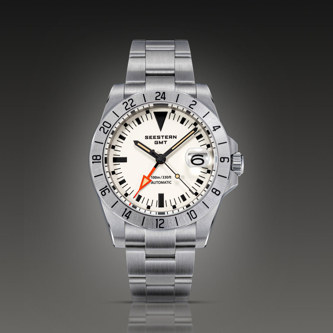 Seestern Heritage S436-2 BB White Dial GMT Automatic