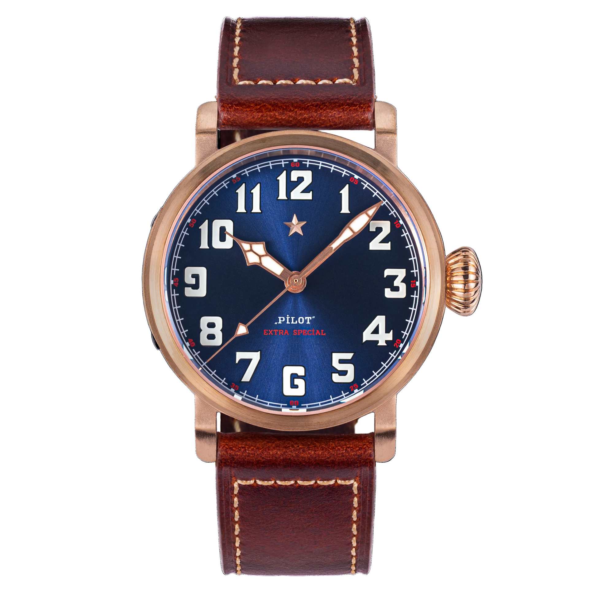 Sugess Pilot Master Genuine Seagull ST2130 CuSn8 Bronze Watch 1963