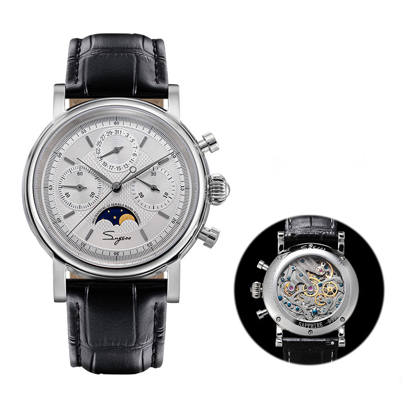 Sugess Moonphase Seagull ST1908 Movement Watch SU1908SW