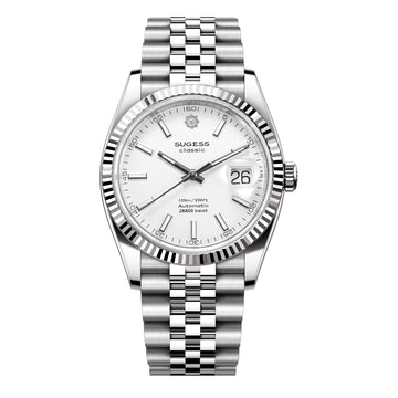 Automatic Classic S448 White Dial Fluted Bezel Jubilee Bracelet ST2130