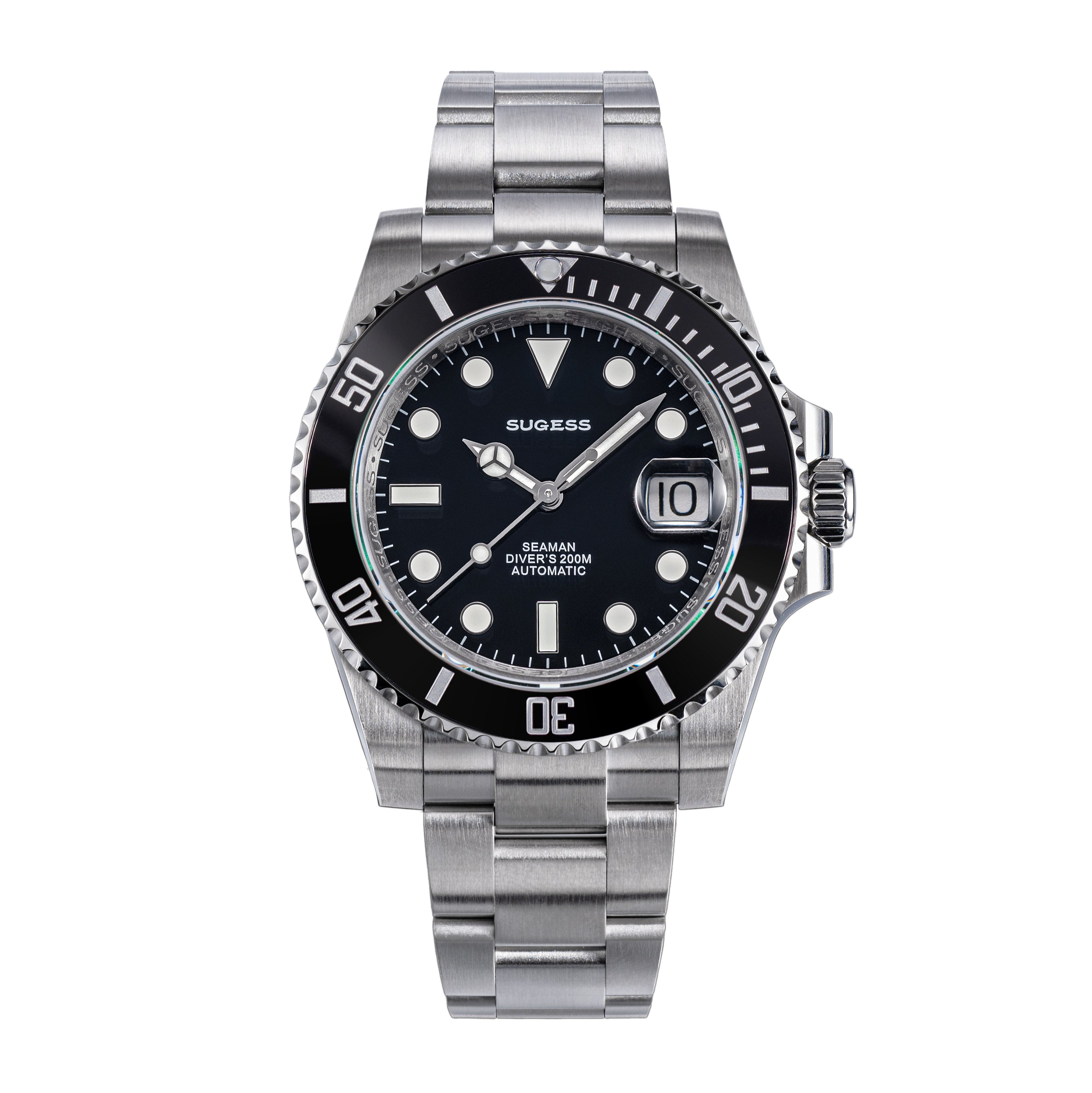 Ocean Star S421 SU116610LN Black Dial Black Bezel Automatic (Seagull S