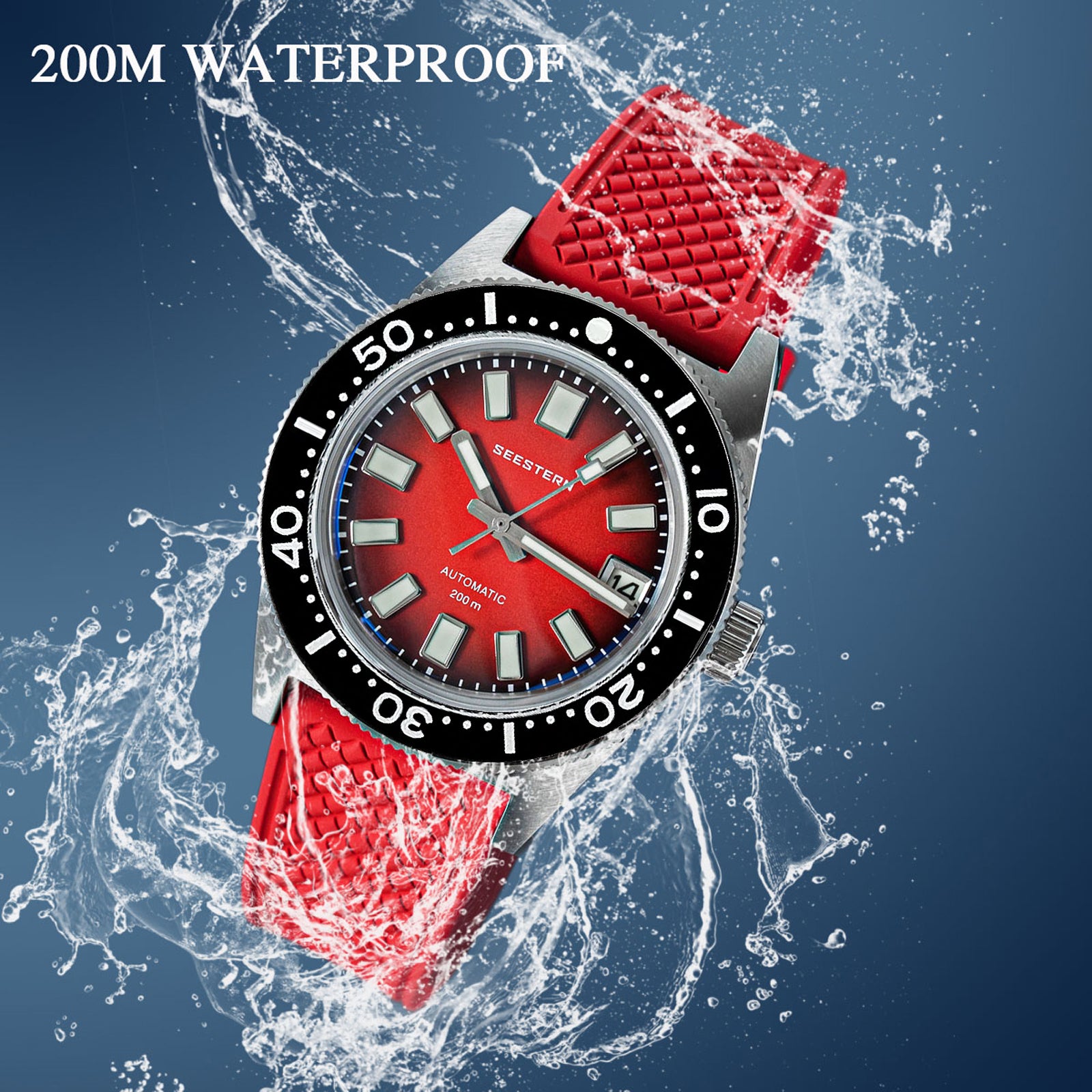 Seestern 機械式腕時計 38mm（SE2021-D62S）62MAS Seestern 62MAS Stainless Steel Ceramic Bezel Seiko NH35A