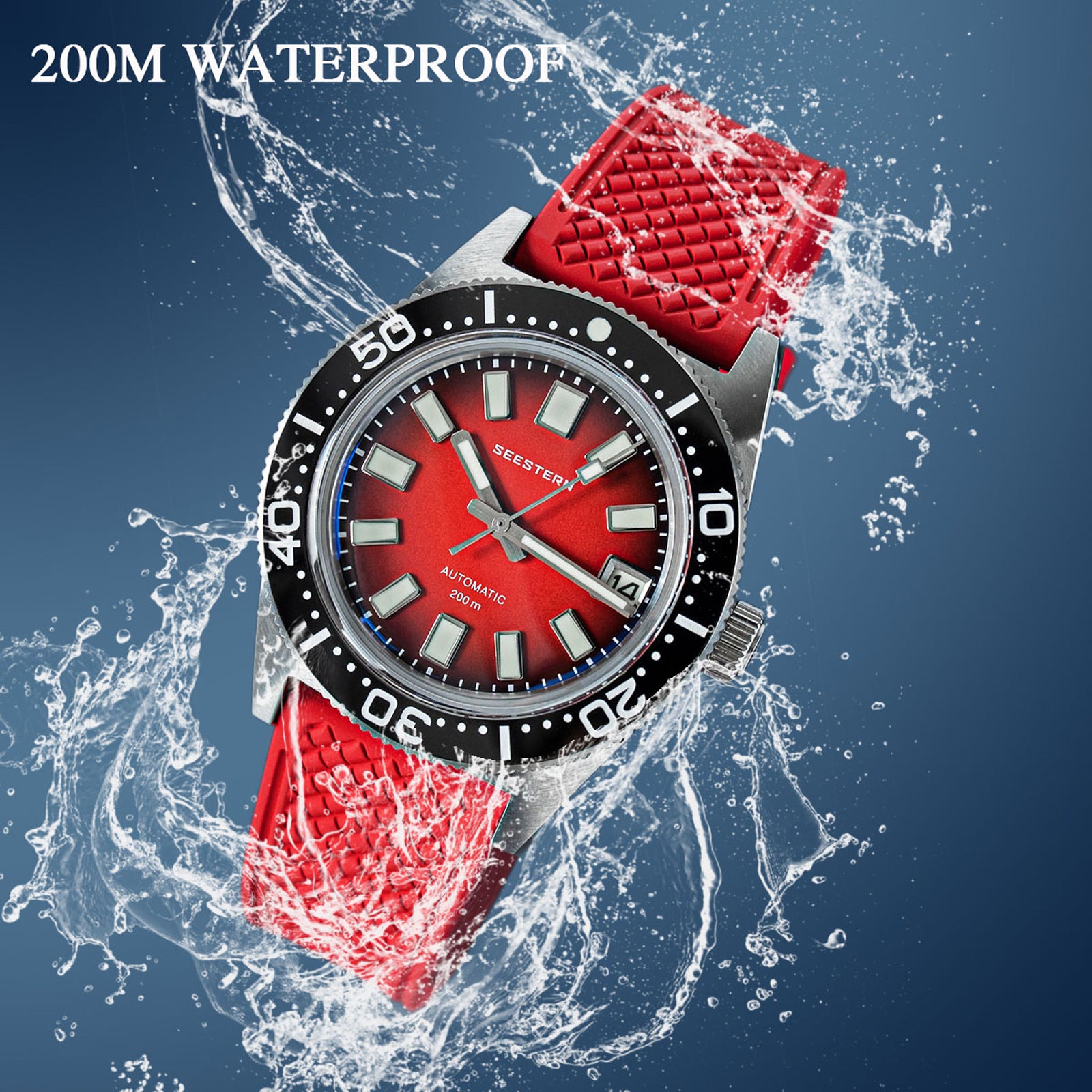 Seestern 62MAS Stainless Steel Ceramic Bezel Seiko NH35A Automatic