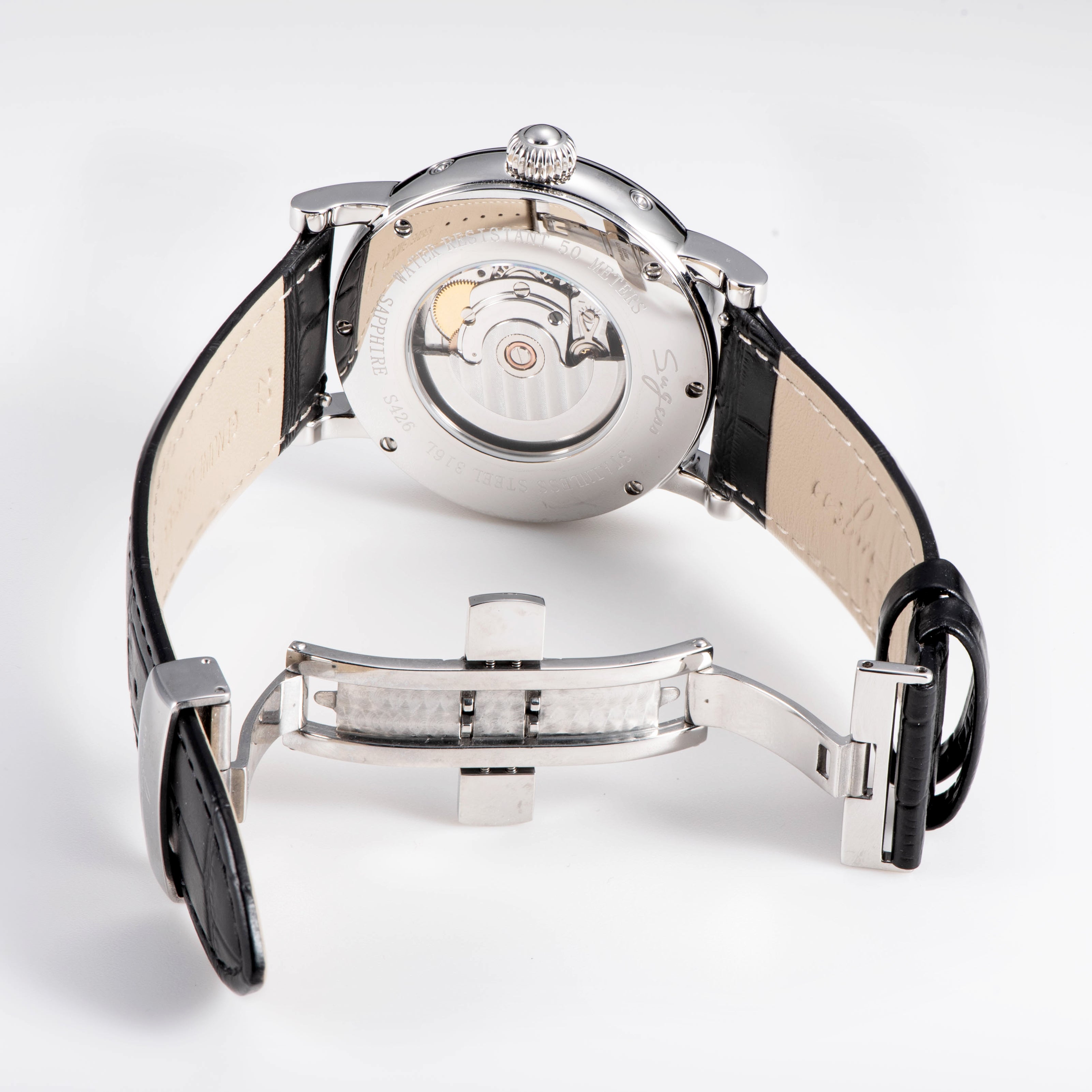 moon 様 MoonPhase Master S426 Stainless Steel Case Power Reserve Indicator Dat