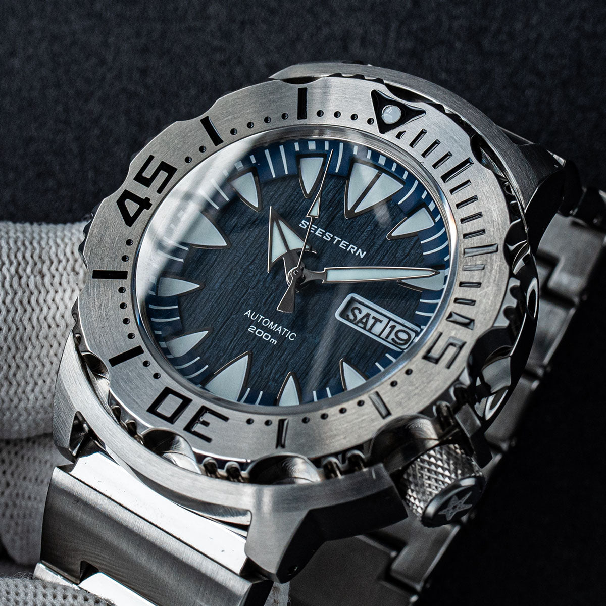 Seestern Monster Stainless Steel Ceramic Bezel Seiko NH36A Seestern Monster Stainless Steel Ceramic Bezel Seiko NH36A