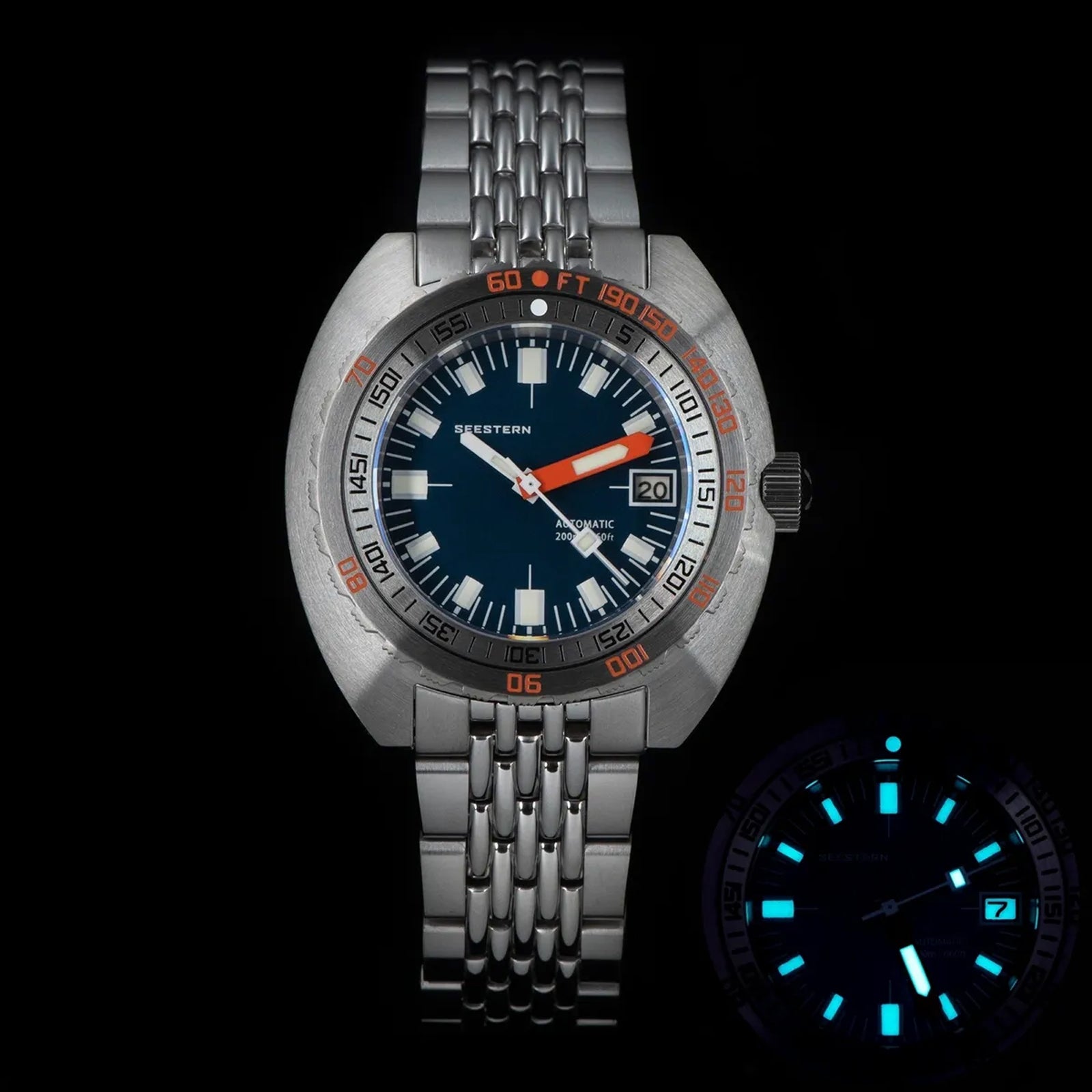 Seestern Sub300T Stainless Steel Ceramic Bezel Seaman NH35A