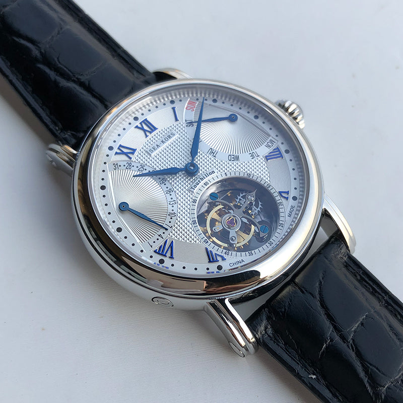 Sugess seakors Seagull ST8004 Tourbillon Movement Watch SE8004SBE