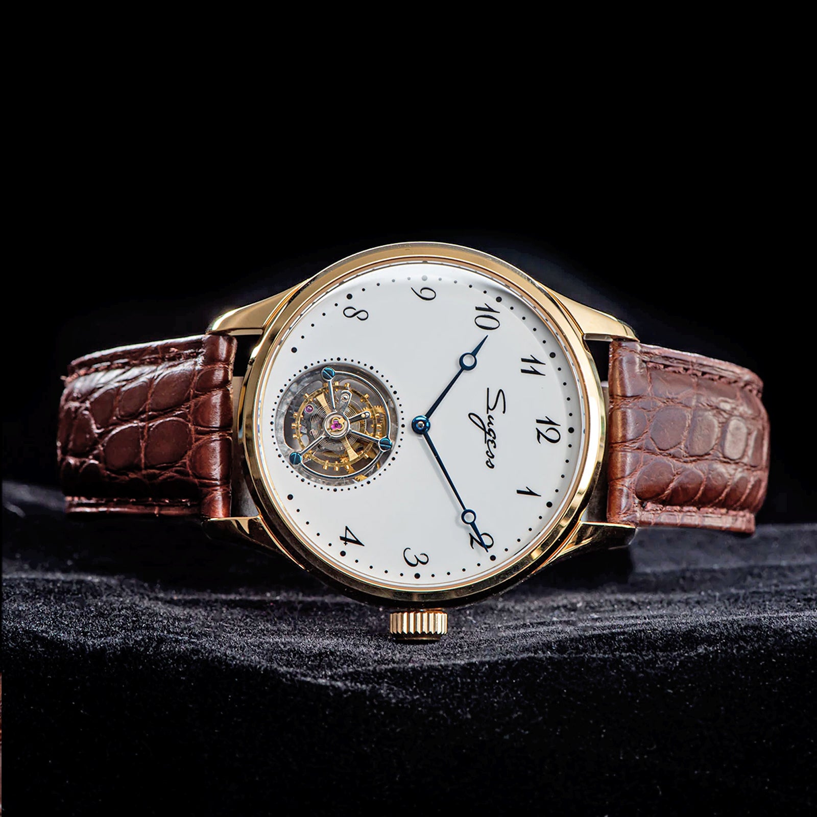 Sugess Enamel Dial Seagull ST8230 Tourbillon Movement Watch