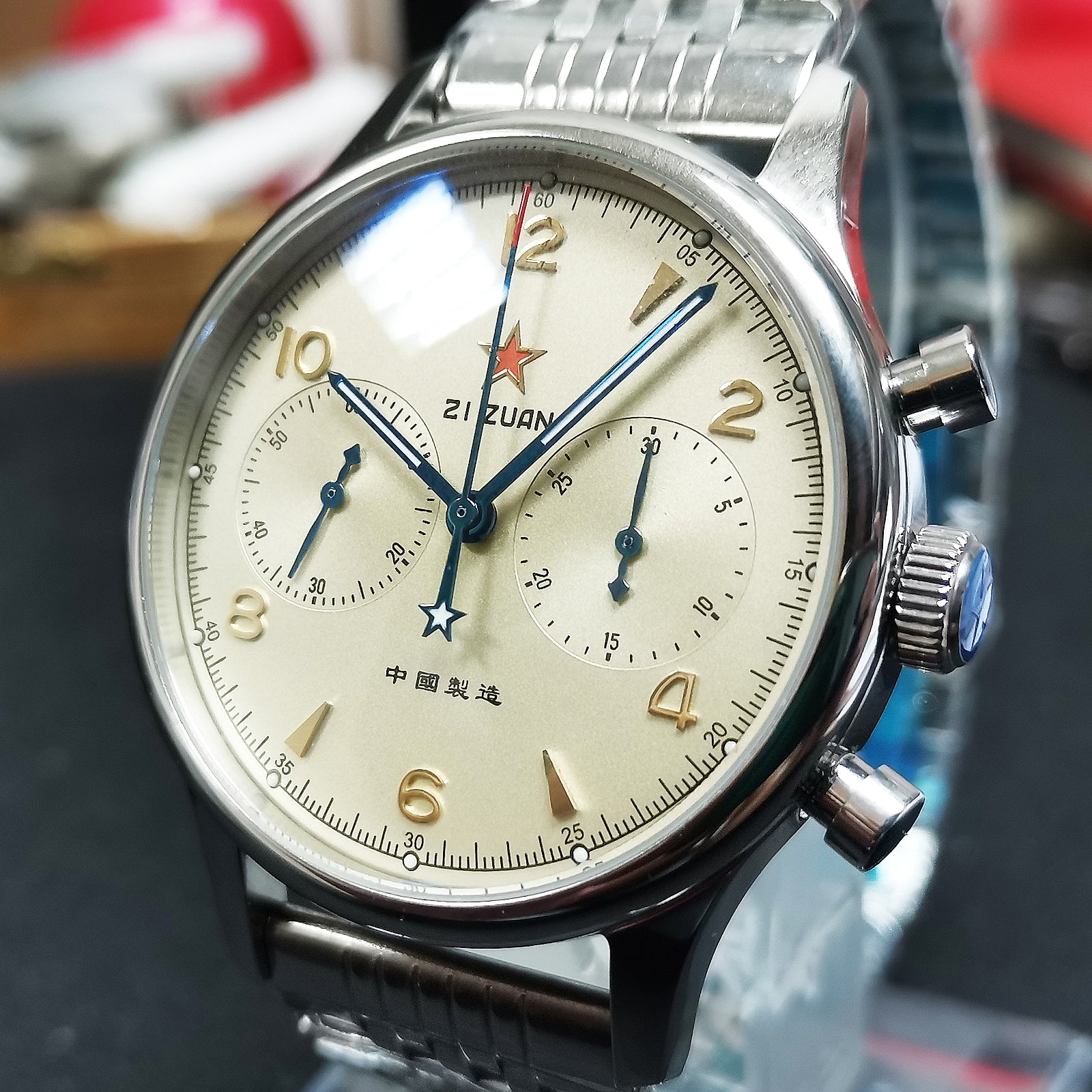 Seagull 1963 Sugess Steel Chrono ST1901 Movement Chronograph Watch