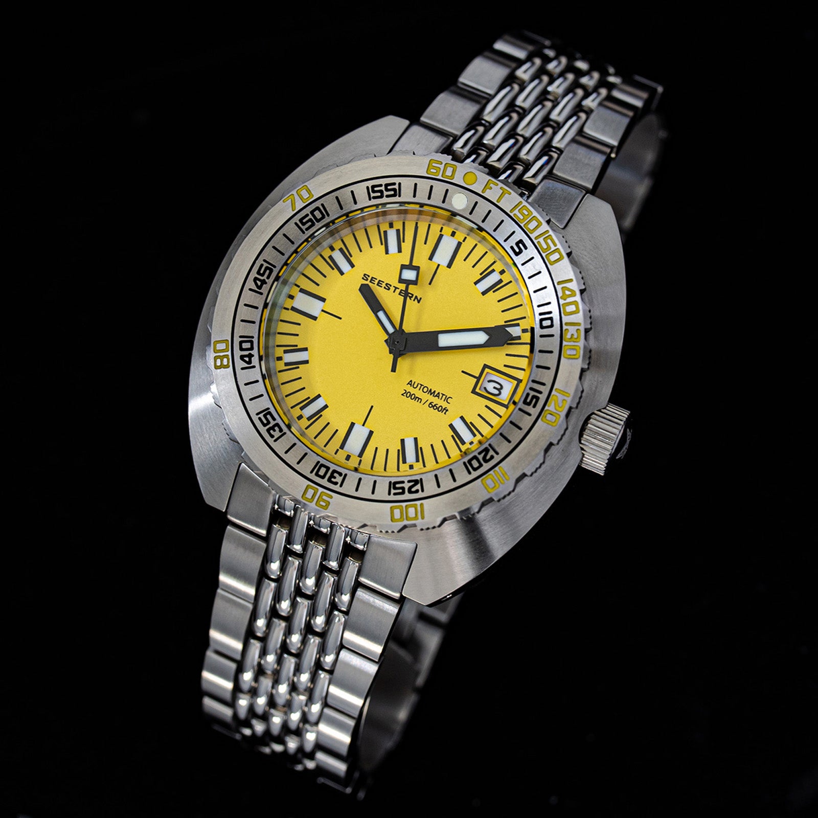 Seestern sub300t　マイクロブランド　ダイバー　自動巻き　Doxa Seestern Sub300T Stainless Steel Ceramic Bezel Seaman NH35A