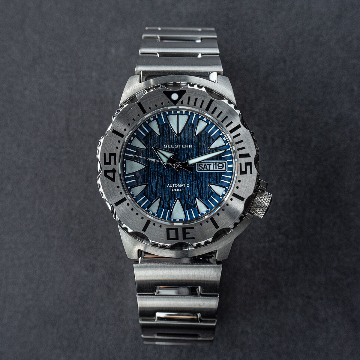 Seestern Monster Stainless Steel Ceramic Bezel Seiko NH36A Seestern Monster Stainless Steel Ceramic Bezel Seiko NH36A